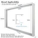 LED panel mounting frame on the ceiling 60x120 cm, white color