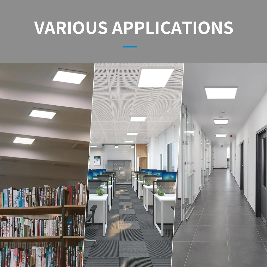 LED panel mounting frame on the ceiling 60x60 cm, Silver color