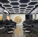 Set of 14 LED Hexagons Honeycomb 540W, 6500k, cool white light, aluminium, with rectangular frame, Aluminium