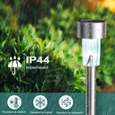 Decorative Solar LED garden lamp, Silver color, multicolor light