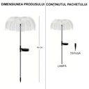 Solar LED lamp Jellyfish type, height 90 cm, for garden, IP65, multicolor light