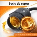 LED light garland 5m, 10 bulbs included (E27), interconnectable, IP65, for terrace, garden and events