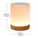 Night LED Light with Touch, Rechargeable, RGB, Intensity and color change function, 1200 mAh battery, Portable