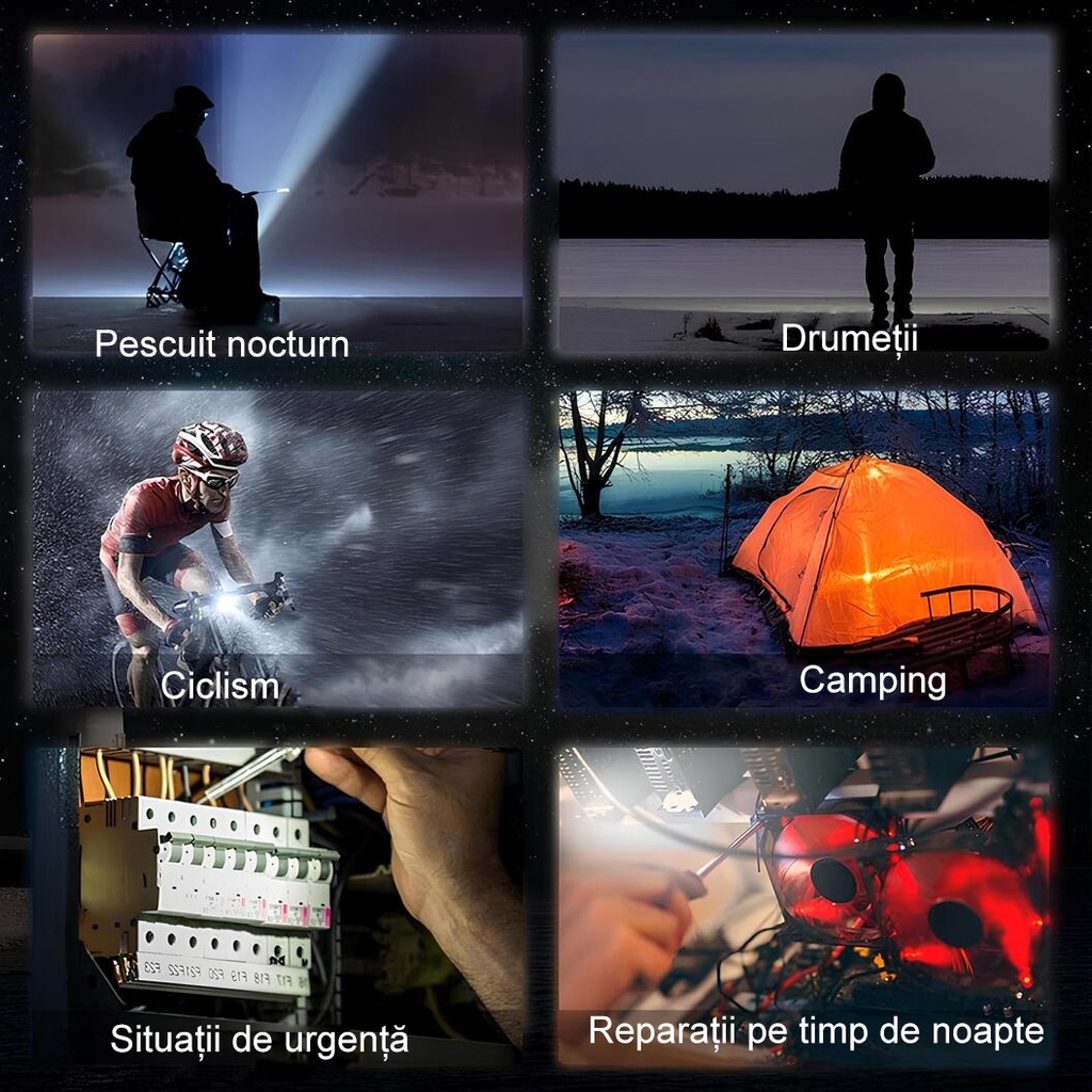Keychain Mini Pocket Flashlight, Charging via USB Type C, Multifunctional, for Outdoor, Camping, Mountaineering, Cycling, Elvis Mini Flashlight, 6.1 x 5 x 2.5 cm, Powerful Light