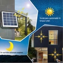 Solar lamp 4 LEDs, IP65, 3 colors 6500k, 4000k, 3000k