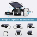 Double Solar Wall Lamp, Sensor, 56 LEDs 