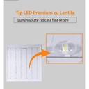 LED panel 60x60 cm, 60W, Eco model, Silver Frame, 3500k, recessed lighting