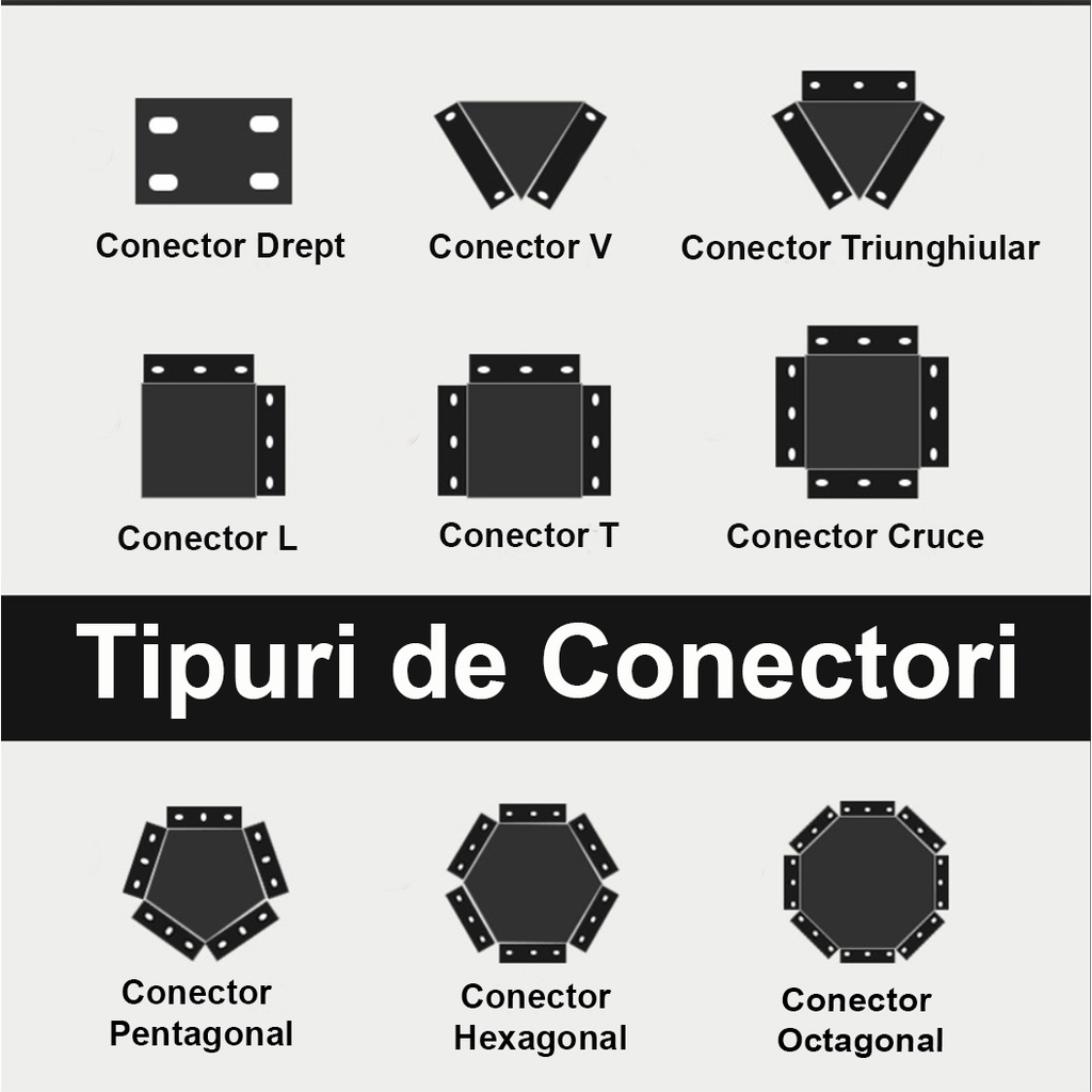 Black Y-type connector 10 cm