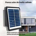 Solar LED wall light with 2 LEDs, adjustable angle, IP65, 3 colors 6500k, 4000k, 3000k