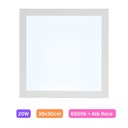 Plafoniera LED 30x30cm, 20W, 6500k, alb, aplicata