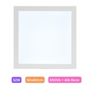 Plafoniera LED 60x60cm, 52W, 6500k, alb, aplicata