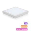 Plafoniera LED 60x60cm, 52W, 6500k, alb, aplicata