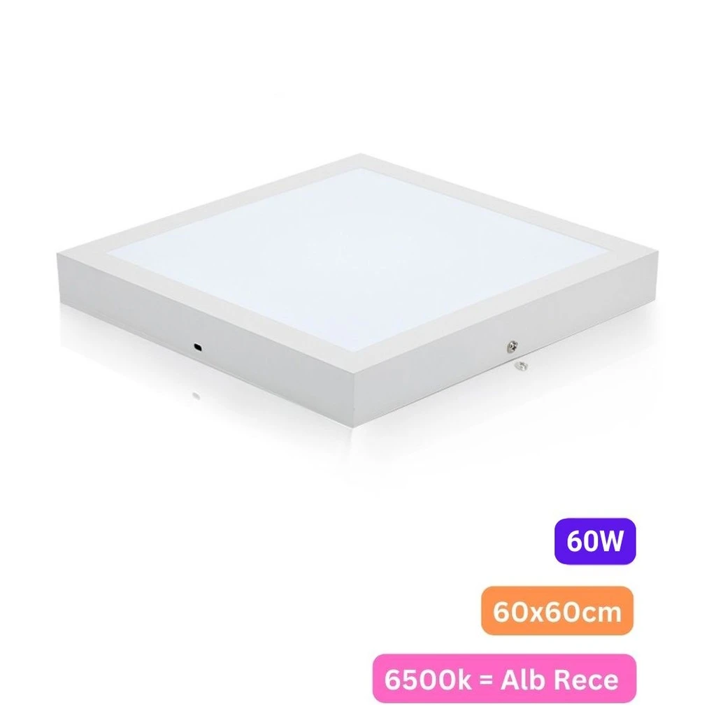 [LBZ-00052] Plafoniera LED 60x60cm, 60W, 6500k, alb, aplicata