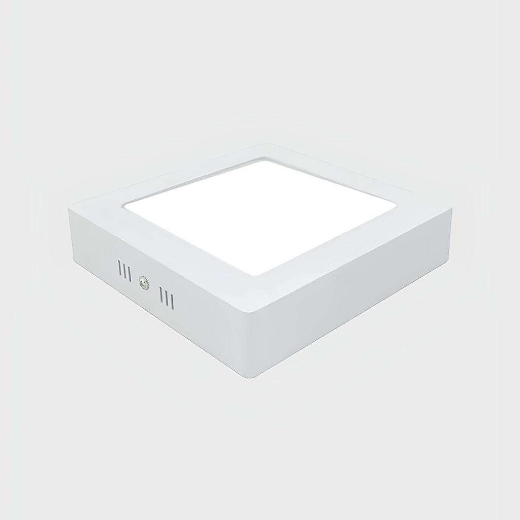 Plafoniera patrata LED 24W, 21cm, 3500k, Alb, aplicata