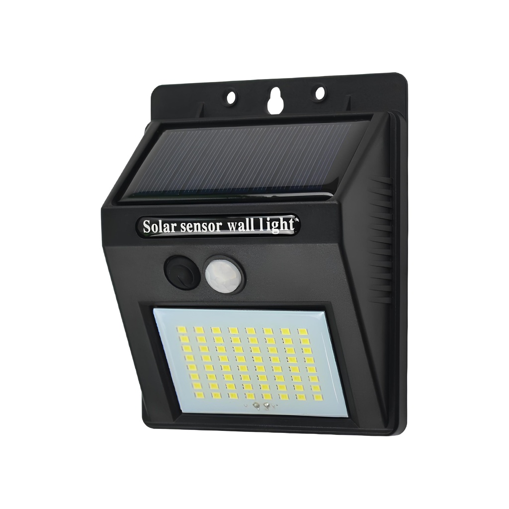 Solar lamp with motion sensor, 64 LEDs, 6500k