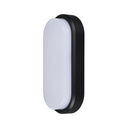 Aplica LED 12W Oval Exterior, 3000k, Negru