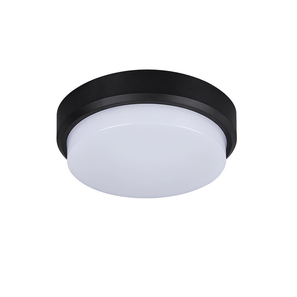 Aplica LED 30W Round Exterior, 4000k, Negru