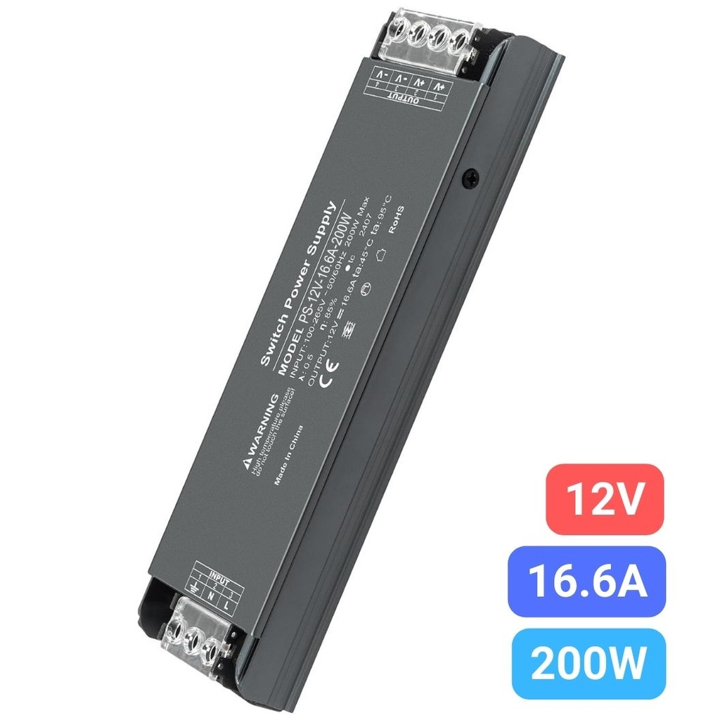 Sursa de Alimentare Premium 12V, 16.6A, 200W