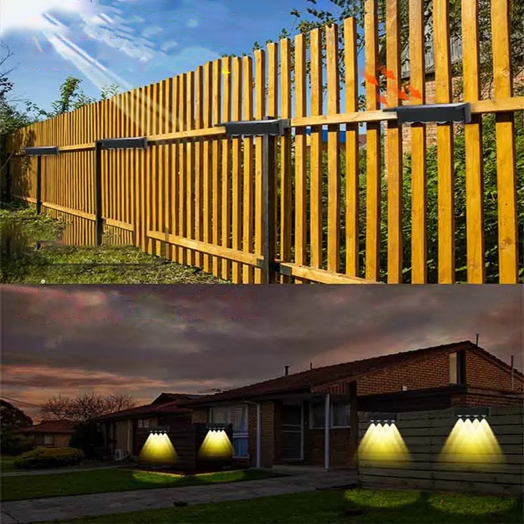 Lampa solara 4 LED-uri, IP65, 12 moduri