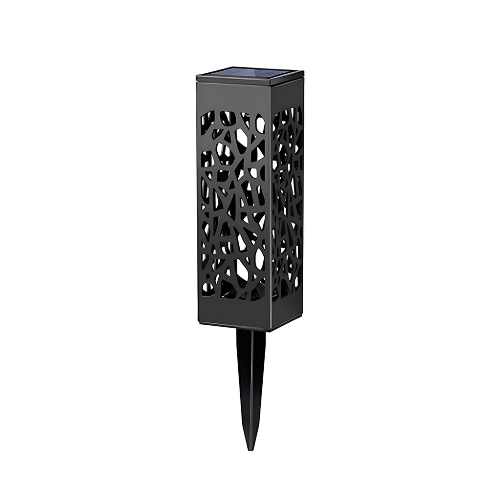 Lampa Solara LED Tip Felinar pentru Gradina, 30.2 cm, 0.2W, 1.2V, 600mAh, Lumina Alb Cald 3500K, Iluminat Exterior Decorativ
