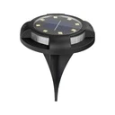 [LBZ-00196] Lampa Solara LED pentru Gradina - Spot cu 12 LED-uri (8 Alb Cald & 4 RGB), Rezistenta la Apa IP65, Baterie 700mAh, Negru
