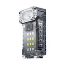 Lanterna UV LED Portabila, 5W, USB-C, 1200mAh, 3 Culori, Raza 50m, Compacta, Transparent Fluorescent, Banda Elastica Cap