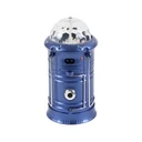 [LBZ-00218] Lantera LED pliabila de camping, reincarcabila USB, 6 LED-uri, 1W, felinar si lanterna, lumina alba rece & RGB, Albastra