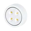 LED Lamp, Wireless with Batteries, 3 Light Colors, Remote Control, Plastic, White