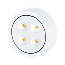 Set 3 Lampi LED Fara Fir – Alimentate cu Baterii, 3 Culori de Lumina, Telecomanda, Design Modern, Plastic Rezistent – Alb