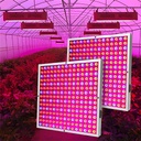 Lampa LED UV pentru Cresterea Plantelor – 225 LED-uri (165 Rosii + 60 Albastre), Spectru Complet, 30x30 cm, Ideala pentru Culturi de Interior