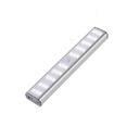 Lampa LED cu Senzor de Miscare – 46 LED-uri, Reincarcabila USB, Suport Magnetic, Portabila, 20 cm, Lumina Alb Rece 6500K, pentru Dressing, Dulap, Baie, Hol, Scari