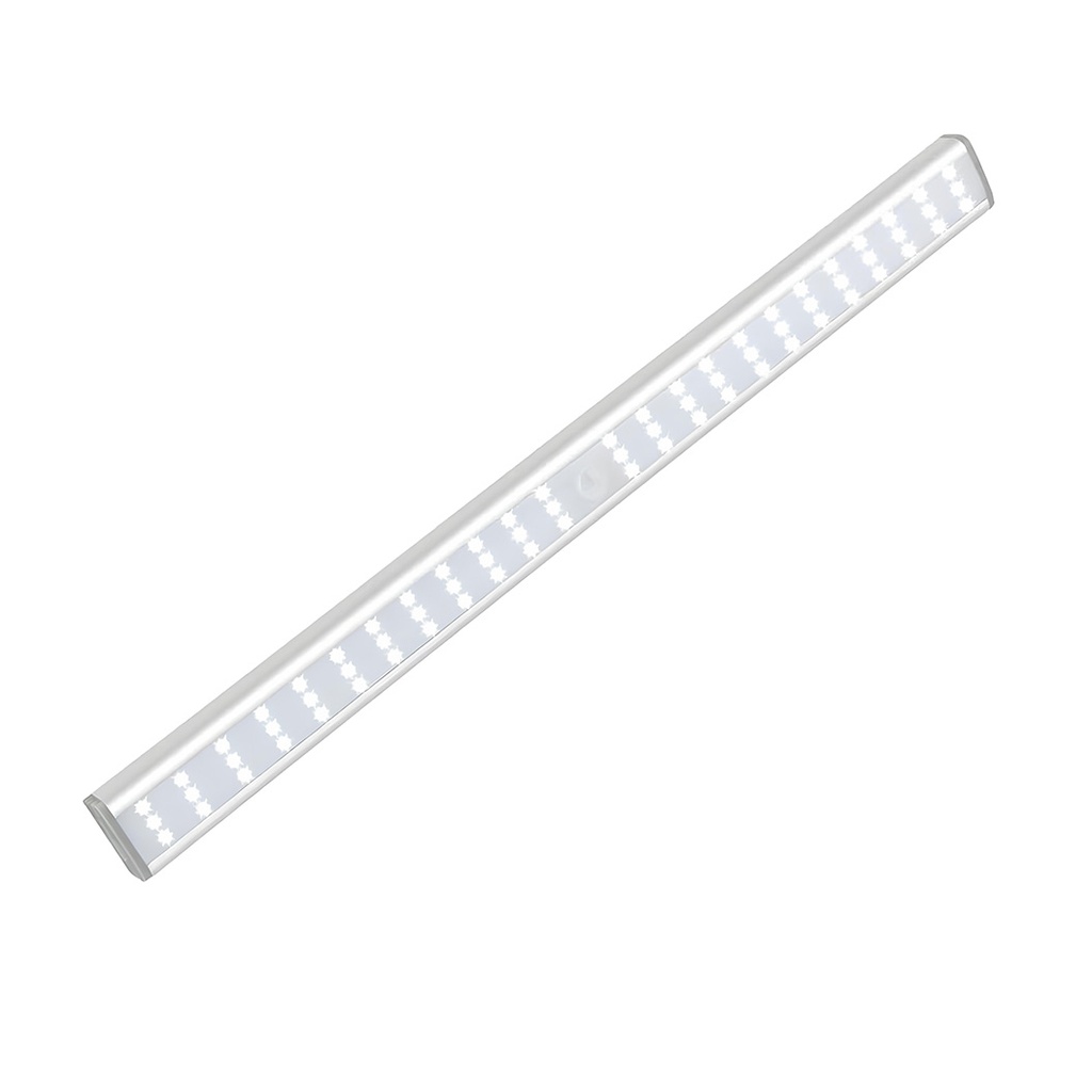 Lampa LED cu Senzor de Miscare – 72 LED-uri, Reincarcabila USB, Suport Magnetic & Banda Adeziva, 40 cm, Lumina Alb Rece 6500K, pentru Dressing, Dulap, Baie, Hol, Scari
