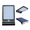 Lampa solara 36 LED-uri, IP65, pentru exterior, Lumina Alb Rece 6500k, Negru