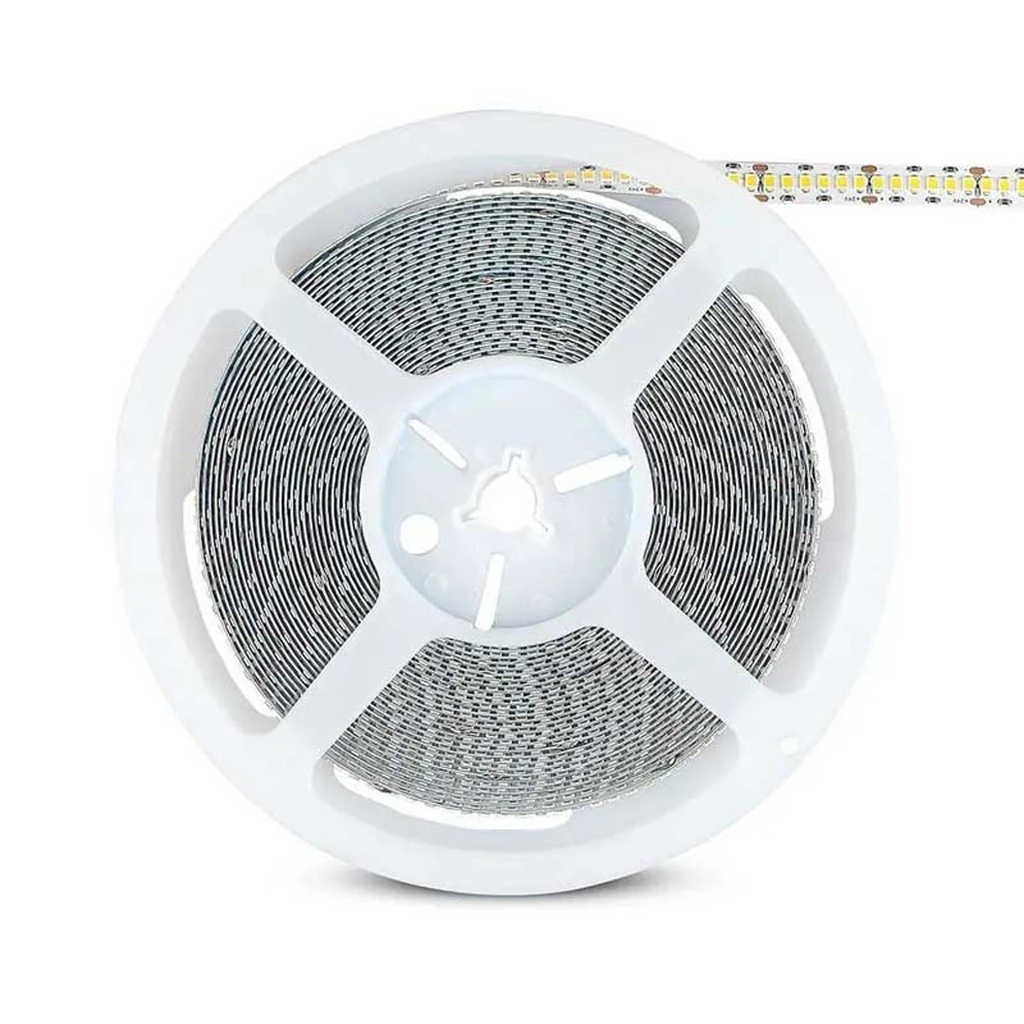 [LBZ-00485] Banda LED 12V, 240 LED/m, SMD 2835, Lumina Alb-Rece, Interior IP20, 10mm, Rola 5 metri