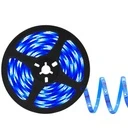[LBZ-00488] Banda LED 12V, 120 LED/m, SMD 2835, Lumina Albastra, Interior IP20, 8mm, Rola 5 metri