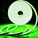 Banda LED Neon Flex 12V, Lumina Verde, Exterior IP65, 8mm, Rola de 5 metri