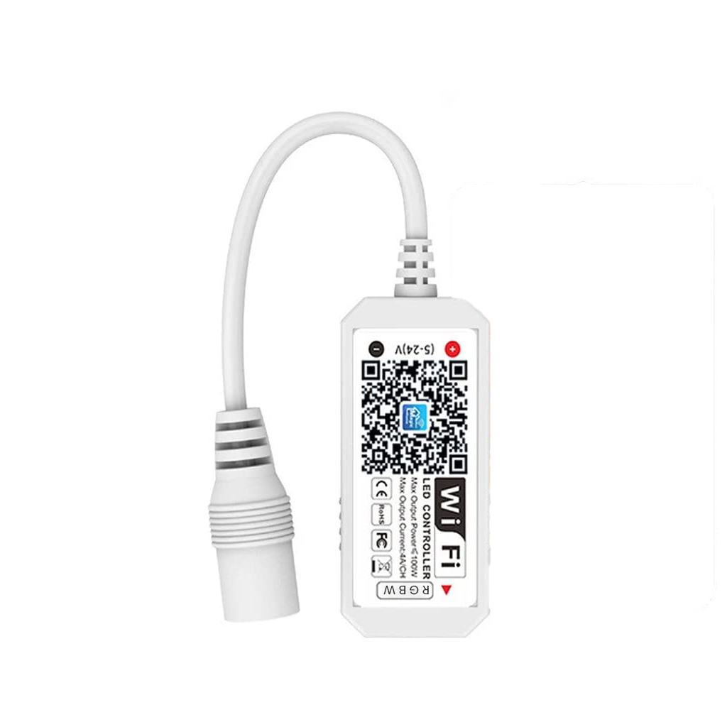 Mini Controller LED RGBW cu Wi-Fi 5-24V