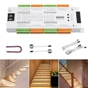 [LBZ-00533] Controler Iluminat LED Inteligent, 32 Canale, Trepte Scari cu 2 Senzori de Miscare