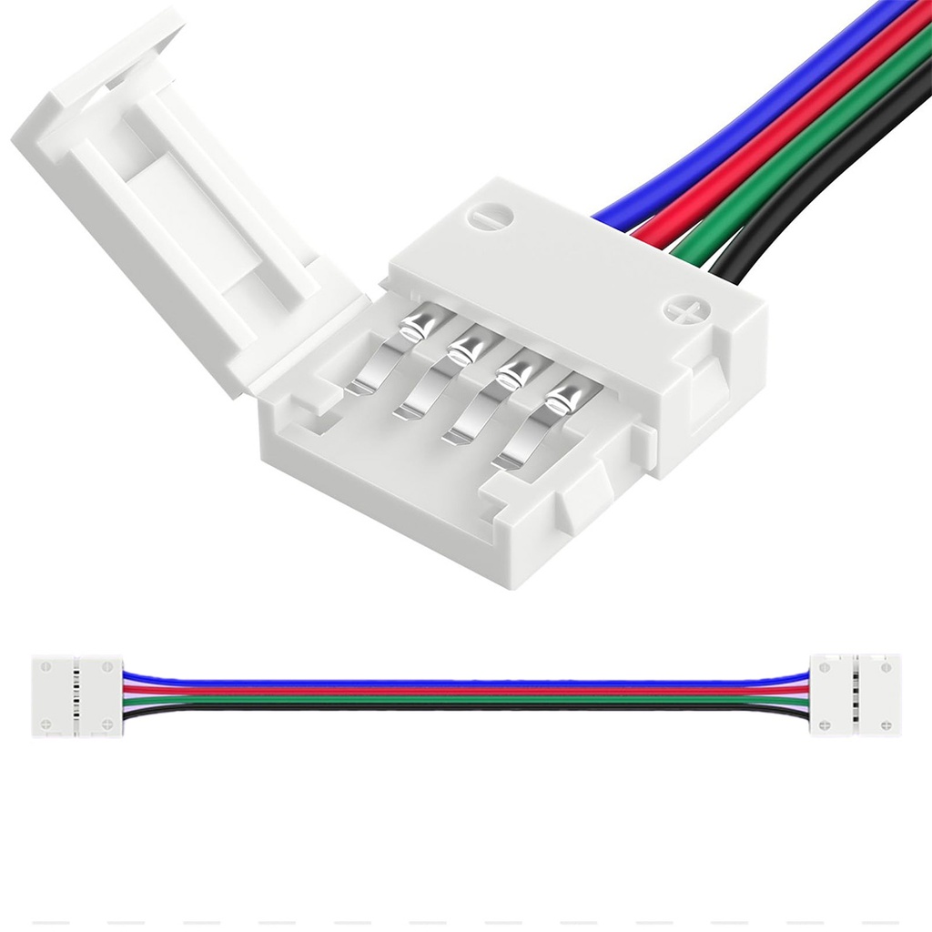 Conector Banda LED RGB 10mm 5050, 4 Fire 