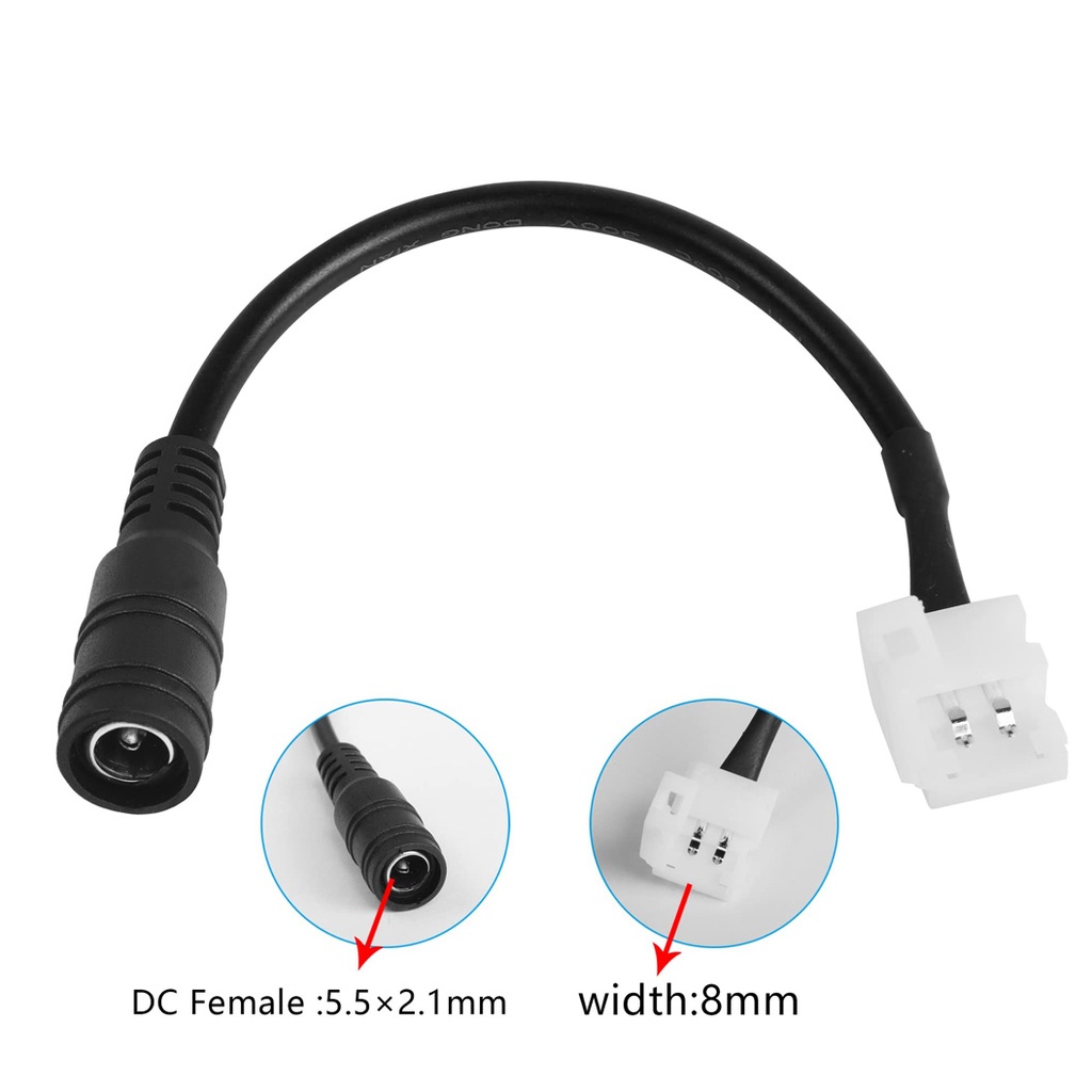 Conector Alimentare Banda LED DC 2,1mm 12V/24V