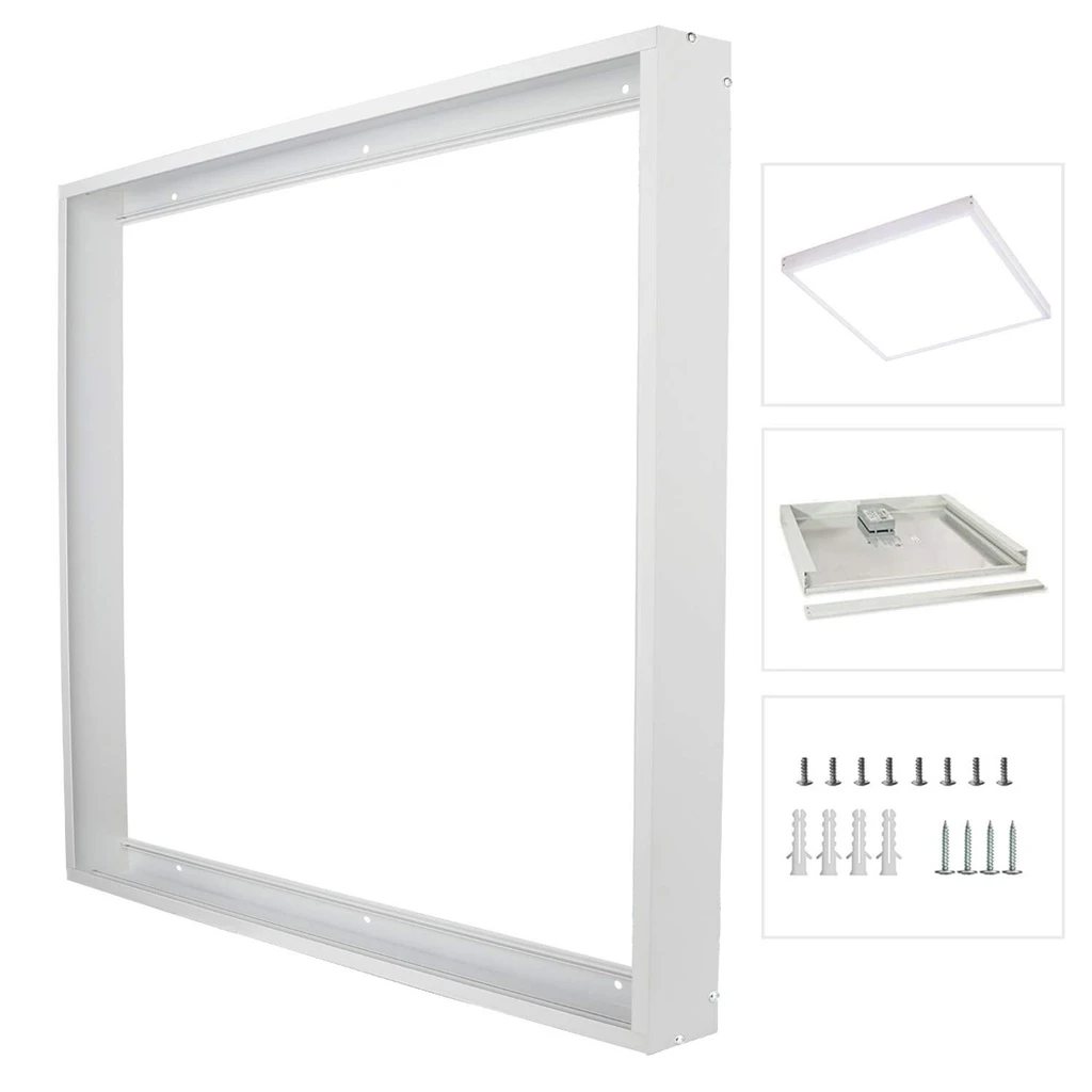 [LBZ-00593] Rama montaj panou LED pe tavan 60x60 cm, culoare alb