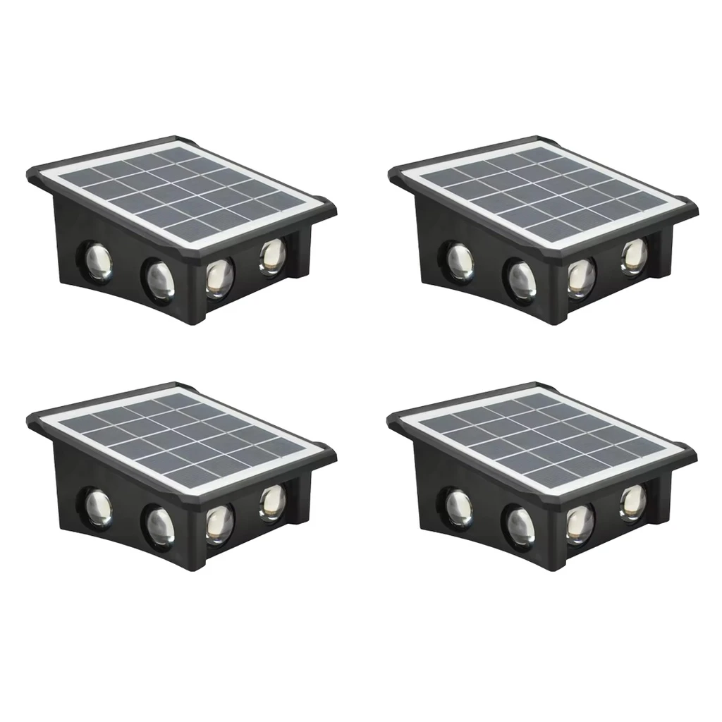 [COMBO-00079] Set 4 Lampi Solare cu 8 LED-uri, IP65, 3 Culori 6500K 4000K 3000K