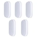 [COMBO-00133] Set 5 Aplice LED 20W Oval pentru Exterior, 3000K, Alb