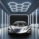 [LBZ-00193] Set 11 Hexagoane LED Honeycomb 322W, 6500K lumină alb rece, 38640 lumeni, structură premium din aluminiu, 325 x 236 cm