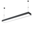 Corp Iluminat LED Suspendat 80W, 120x20cm, Negru, Lumina Rece 6500K, Design Premium, Modular