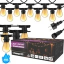 [COMBO-00181-187] Ghirlanda luminoasa LED 5m , 10 becuri incluse (E27), interconectabila, IP65, pentru terasa, gradina si evenimente