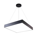 Plafoniera LED 48W, Full Square, 60cm, 6500k, Negru