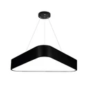 [LBZ-00046] Plafoniera cu LED 48W, Lumina completa triunghiulara, 60cm, 6500k, Negru