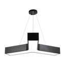 [LBZ-00047] Corp de Iluminat LED Suspendat 48W, 60cm, Lumina Rece 6500K, Modular, Negru