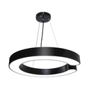 Suspended LED ceiling light 48W, Form C, 60 cm, 6500k, Black
